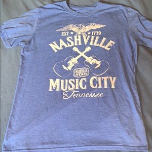 T-shirt from Nashville fits a small or a medium